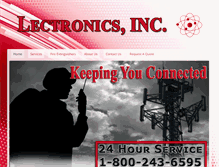 Tablet Screenshot of lectronicsinc.com